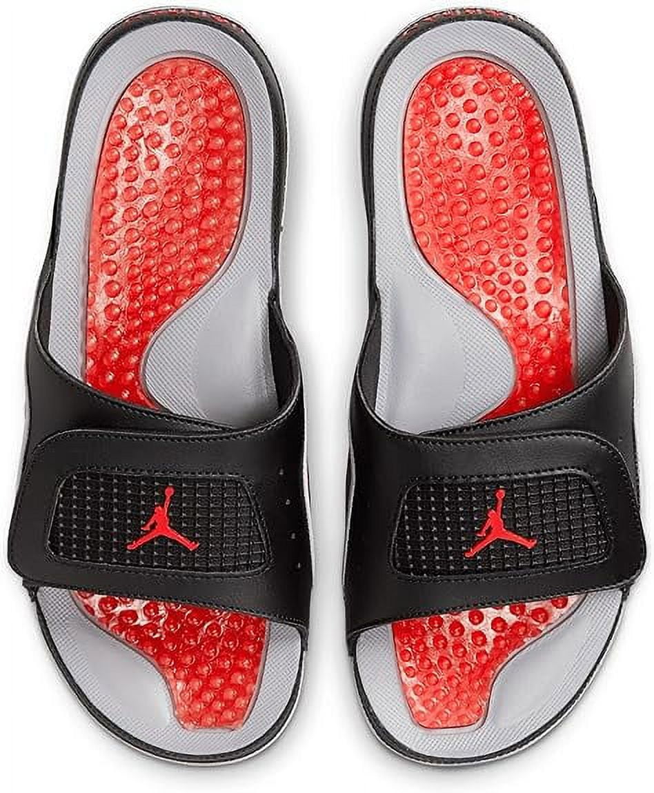 Men's Jordan Hydro IV Retro Black/Fire Red-Cement Grey (532225 060