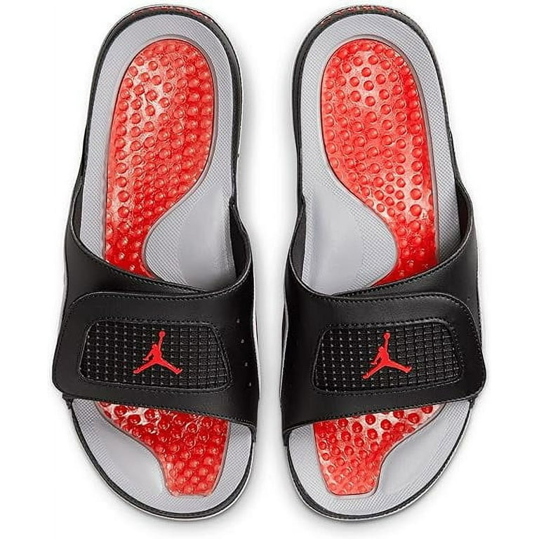 Men s Jordan Hydro IV Retro Black Fire Red Cement Grey 532225 060 10 Walmart
