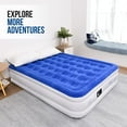 Meldoz Queen Air Mattress with Builtin Pump Double High Blow Up