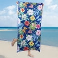 thumbnail image 7 of Guanhe Oversized Beach Towel 60x28Inches Beach Blanket Tropical Style Printed Big Microfiber Quick Dry Pool Towel Summer Gifts for Adults Women Men Kids,Green,Red, 7 of 7