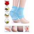 thumbnail image 6 of Spencer 2 Pairs Moisturizing Heel Socks Gel Lined Toeless Spa Socks to Heal and Treat Dry, Cracked Heels (Blue), 6 of 7