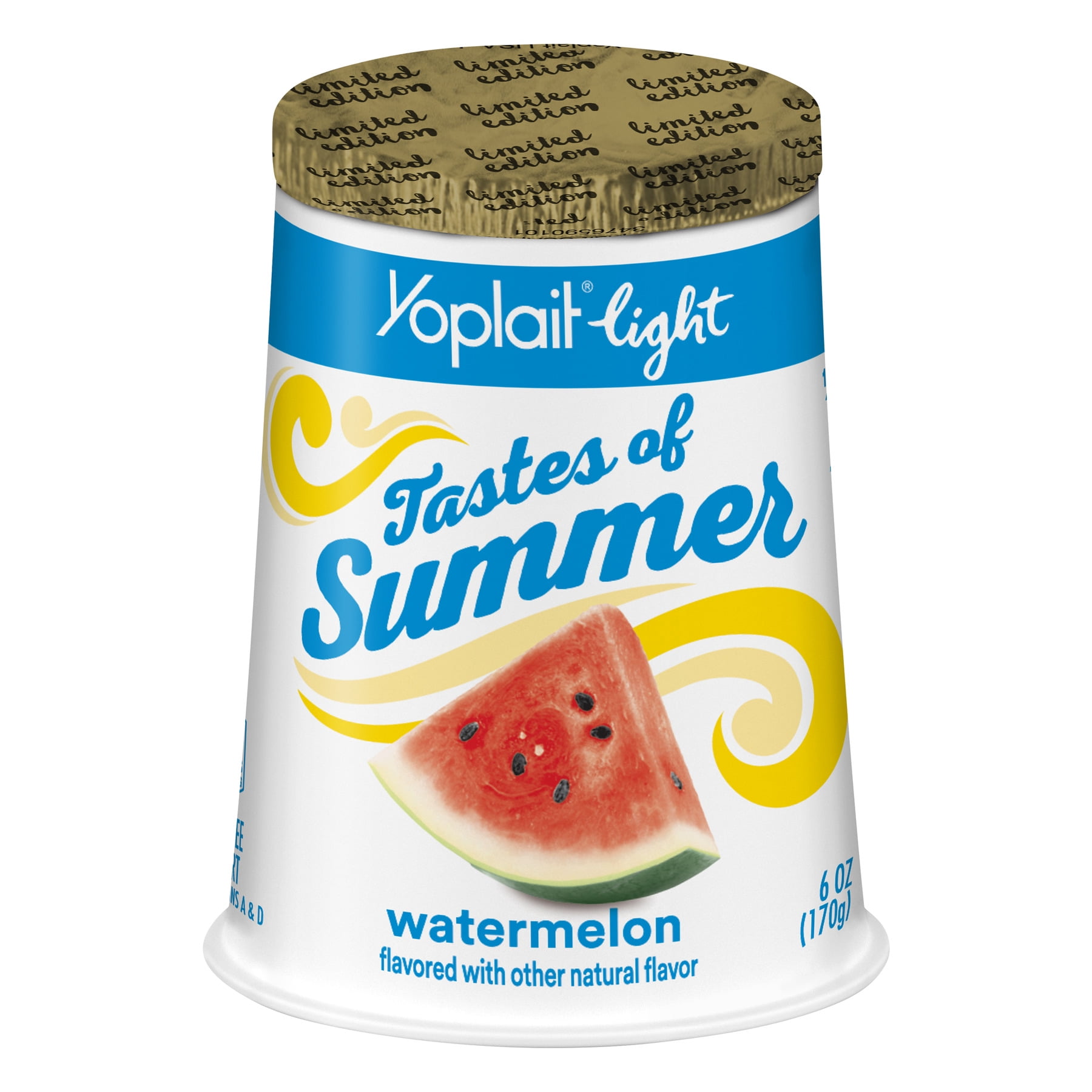 Yoplait Light Tastes of Summer FatFree Watermelon Yogurt, 6 Oz