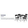 thumbnail image 3 of Bowery Hill Ensemble de Salle à Manger Pliant 5 Pcs avec Table et Chaises, Noir, 3 of 7