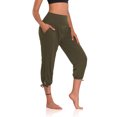thumbnail image 3 of DYMADE Women's Activewear Sweatpants Pockets Comfortable Casual High Waist Yoga Jogging Cropped Pants, 3 of 4