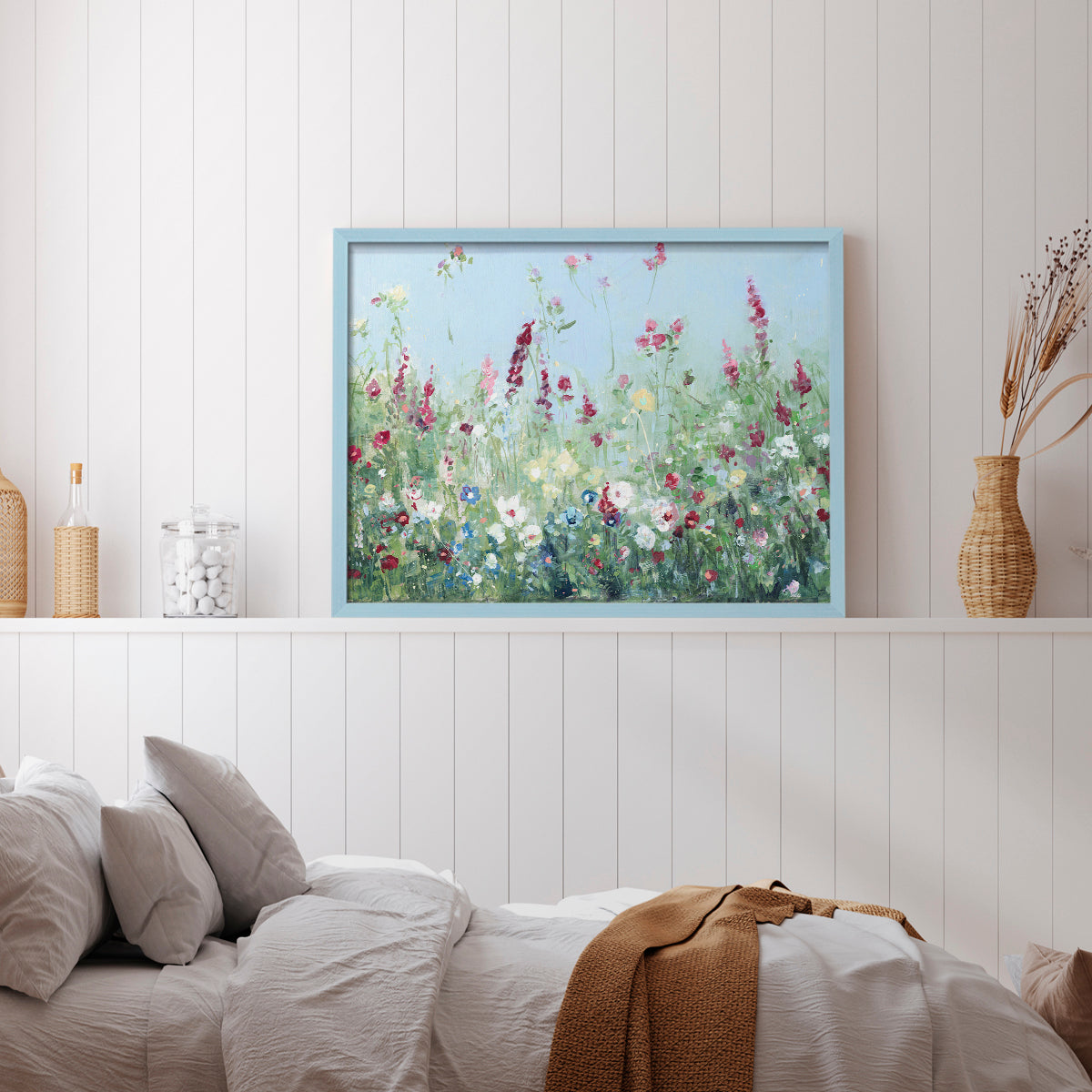 Sweet Summer Meadow by Sally Swatland - Restickable Framed Giclée Print