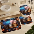 thumbnail image 6 of Flag Of The United States Shower Curtain Sets with Rugs 4 Piece Rustic, 6 of 8