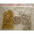 thumbnail image 1 of 1000Pcs Mix Silver/Gold Plated Tube Crimp Beads 1.5Mm ~ Jewelry Making ~, 1 of 3