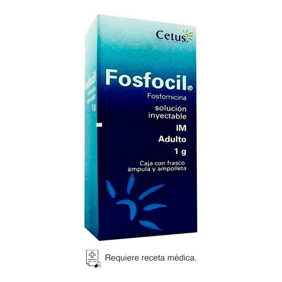 Fosfocil Fosfomicina 1 g adulto solución inyectable