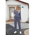 thumbnail image 6 of MINTREUS Womens Pajama Set Long Sleeve Sleepwear Nightwear Soft Pjs Lounge Sets With Pockets, 6 of 7