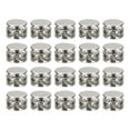 thumbnail image 1 of Unique Bargains 30pcs Metal Spring Cord Locks Toggle Stopper Cord Stops Fastener Toggles for Shoelaces Clothes White Nickel, 1 of 5