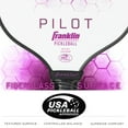 thumbnail image 5 of Franklin Sports Pickleball Paddle - Pilot Polypropylene Core Pickleball Racket - Official USA Pickleball (USAPA) Approved Pickleball Paddle - Lightweight Pro Racket - Purple - 10mm Thick Core, 5 of 8