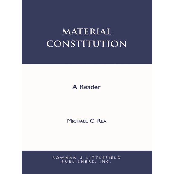 Material Constitution: A Reader, (Paperback)