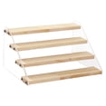 thumbnail image 2 of KLKCMS Acrylic Wooden Display Rack for Cupcake Makeup Perfume Collectibles Toys 4 layer, 2 of 9