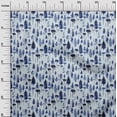 thumbnail image 3 of oneOone Viscose Chiffon Blue Fabric Tree Sewing Craft Projects Fabric Prints By Yard 42 Inch Wide, 3 of 4
