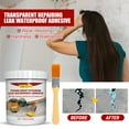 thumbnail image 2 of Jue-Fish Pegamento Impermeable Transparente a Prueba de Fugas, Agente impermeabilizante para Revestimiento de Azulejos de Piso de Cocina y baño para Romper Ladrillos,2 piezas, 2 of 5