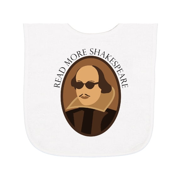 Inktastic Read More Shakespeare Fun Baby Terry Cloth Bib