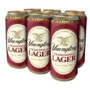 Yuengling Lager Beer, 6 Pack Beer, 16 fl oz Aluminum Cans, 4.5% ABV, Domestic Beer