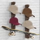 thumbnail image 4 of Wooden Hat Hanger With Display Shelf Imitation walnut color, 4 of 5