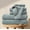 Icy Fjord, variant on Bioweaves 100% Organic Cotton 6-Piece Luxury Bathroom Ribbed Towel Set GOTS Certified 700 GSM, 2 Bath Towel, 2 Hand Towel & 2 Wash Cloths - Pewter