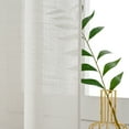 thumbnail image 2 of Polyester Linen Texture Semi-Sheer Grommet Lightweight Curtain Pair(Set of 2), 2 of 12