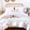 White, variant on King Size Comforter Set White, 3pcs(1 Boho White Comforter King & 2 Pillowcases) All Season Bedding Lightweight Hotel Bedspread Blanket