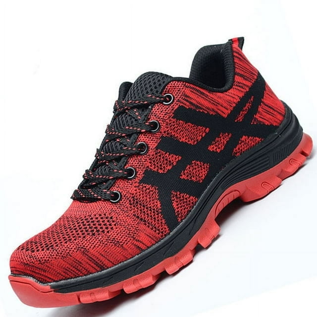 Men's Breathable Safety Shoes Indestructible Steel Toe Anti-puncture Working Boot Light Comfort Protection Outdoor Working Shoes