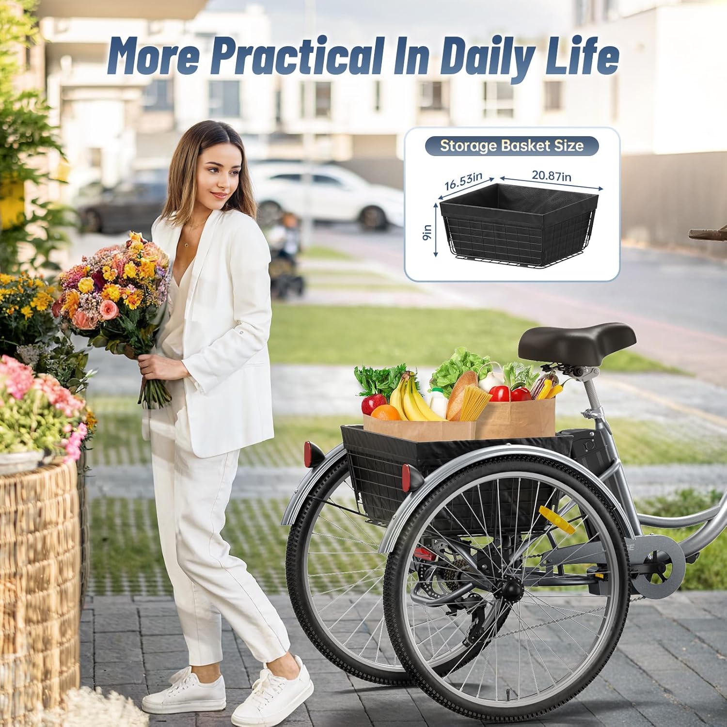 26" Electric Bikes for Adults 1000W Peak Motor up to 70 Miles Range 28 mph Max Speed Full Suspension Ebike 36V 13.5AH Removable Battery E-Mountain Bikes 7 Speed, Adjustable Handlebar, UL2849 by SGS