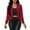 Wine, variant on ShiShine Women's Sheer Lace Jacket Blazer Long Sleeve Open Front See Through Jackets