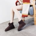 thumbnail image 4 of Botas de nieve, botas de mujer, botas cortas de piel de vaca, botas de nieve para hombre, 4 of 6