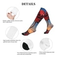 thumbnail image 5 of Lsque Sunset Rose Elegance Pattern Sport Compression Socks for Men & Women 15-20 mmHg Knee High Nurse Pregnant Running Medical and Travel Athletic, 5 of 6