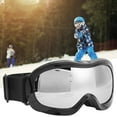 thumbnail image 4 of Snowboard Goggles Anti-fog Snow Goggles Uv Protection Snow Goggles Children Ski Snowboard Goggles DoubleLayer Lenses AntiFog UV Protection Snow GogglesSilver, 4 of 8