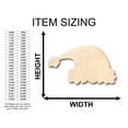 thumbnail image 2 of Unfinished Wood Santa Hat Shape - Christmas - Craft - up to 46" DIY 24" / 3/4", 2 of 3