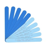 Allegro Combs 7 In. Nail Files Double Sided Wooden Emery Boards For Natural and Acrylic Grit 120/240 Blue USA. 10 Pcs.