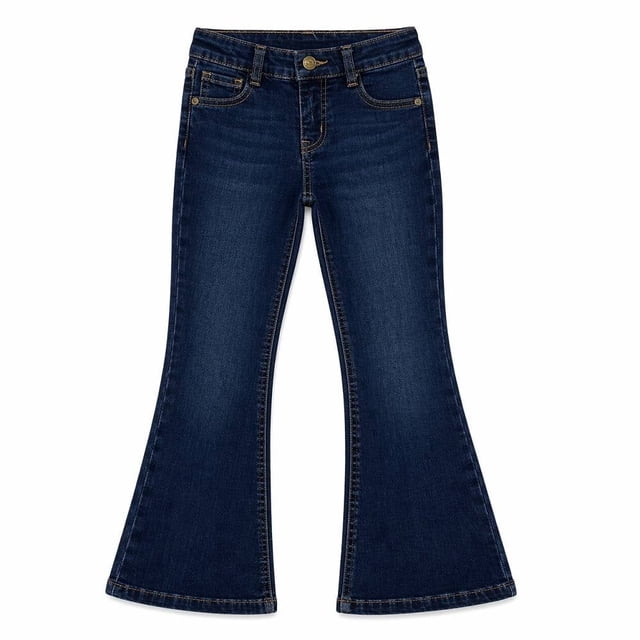 Jeans Simply Basic para Niña, Acampanado Color Azul medio Talla 14