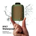 thumbnail image 4 of Monster Wearable Clip-On Portable Bluetooth Speaker, Rechargeable Wireless Speaker, Green, 4 of 14