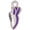 Purple, variant on Silver-tone Mini Pink Running Shoe - Gold Tone Proverbs 31:25 She is Clothed with Strength and Dignity Engraved Cross Charm Bracelet, 6.5+1.5" Extender