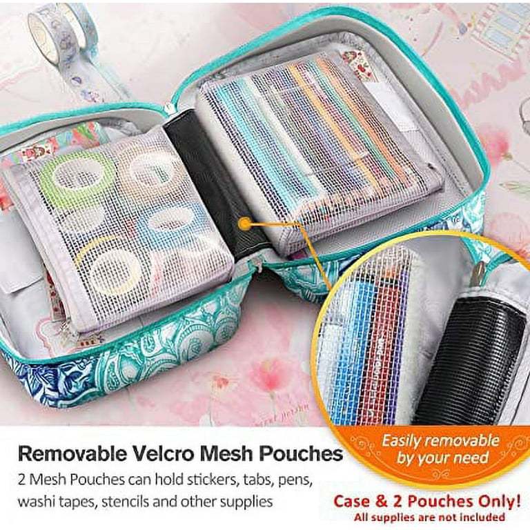  Journal Supplies Storage Case (Black - Medium) - Custom Travel  Organizer Holder for A5 Planner, Pens, Journal Supplies and Accessories  (Case Only - Supplies Not Included) : Arts, Crafts & Sewing