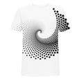 thumbnail image 5 of Patlollav Mens T-Shirt 3D Unrelocated Abstract Print Short Sleeve Daily Holiday Tops Blouses, 5 of 5