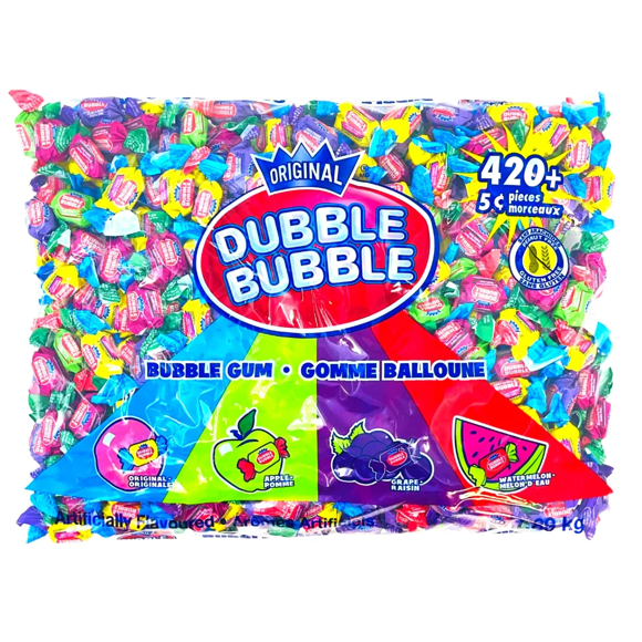 Dubble Bubble Gomme Enroulée Twist 4 Saveurs 420 Plus Pièces - en Vrac