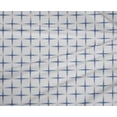 thumbnail image 4 of oneOone Polyester Lycra Medium Blue Fabric Geometric Check Fabric for Sewing Printed Craft Fabric by The Yard 56 Inch Wide, 4 of 4
