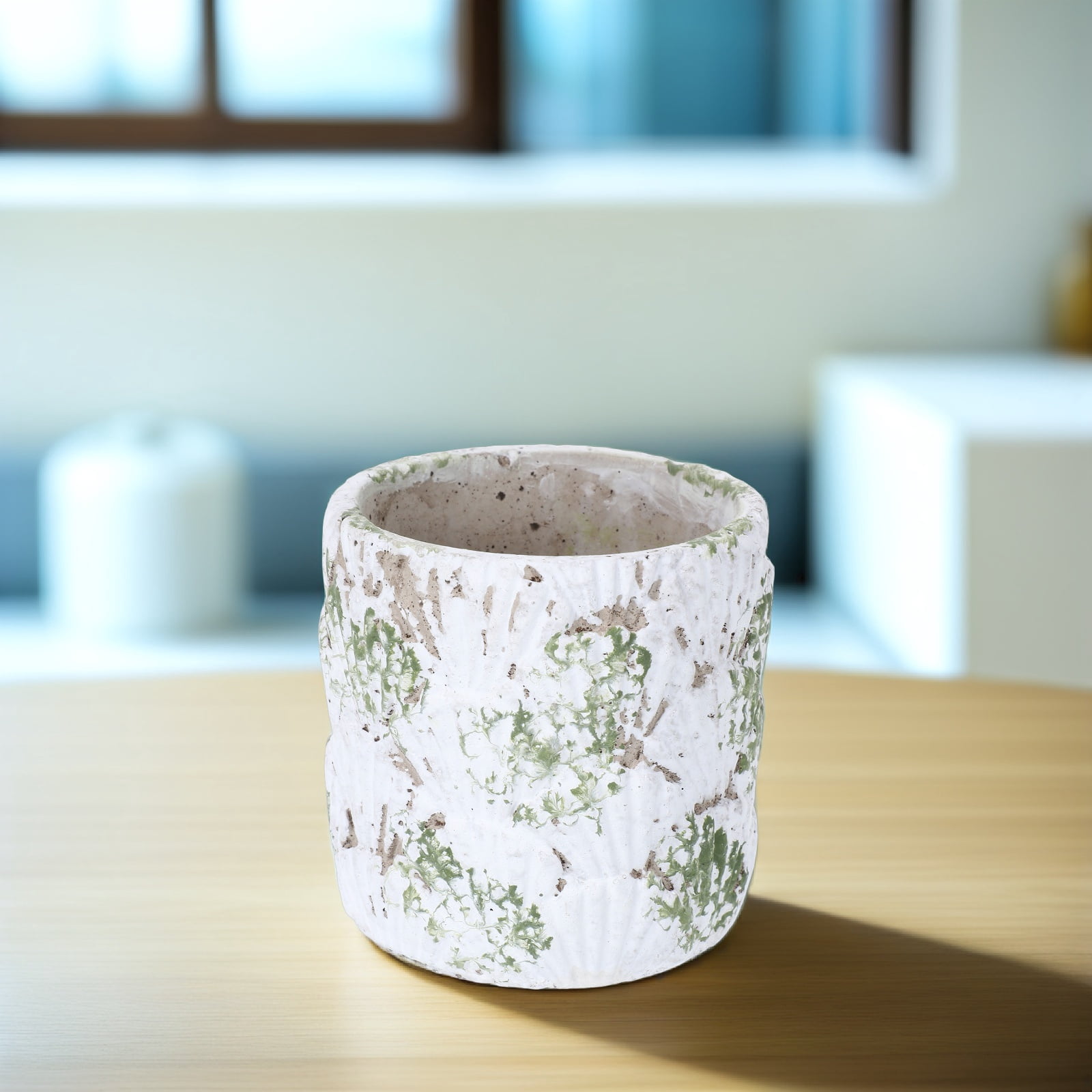 Masteelf Pot Outdoor Home Decor Pot Nursery Cement Flower Container Vintage Style Cement Flowerpot For Succulent Plants Small Indoor Planter