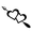 BLACK, variant on Vinyl Wall Art Decal - Cupid's Arrow Hearts - 22" x 30" - Modern Cute Artistic Design For Home Storefront Coffee Shop Couples Valentine's Day Love Decor Sticker