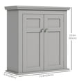 thumbnail image 3 of kleankin Bathroom Wall Cabinet Medicine Cabinet with Shelves, 3 of 10
