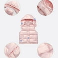 thumbnail image 5 of Children's Puffer Vest Kids 10-12 Tween Boys Girls Sleeveless Zip-up Jacket Collar Pocket Winter Clothes Warm Outerwear Pink 3 Years, 5 of 10