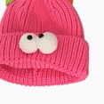 thumbnail image 3 of Milaget Little Monster Tuque Tricotée Mignonne d'Hiver pour Fête à Thème Randonnée Rose, 3 of 9