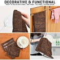 thumbnail image 7 of GZHJMY Soft Absorbent Reusable Kitchen Towels, Set of 4|28x18 in, Brown Solid Wood Texture Dining Kitchen Living Room Tea Towels Dish Towels Decorative Towels, 7 of 7