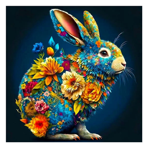Cuadros Decorativos 5D bricolaje ronda completa taladro diamante pintura conejo Kit arte decoración del hogar (GS3313) DQrwqpou Nuevos Originales
