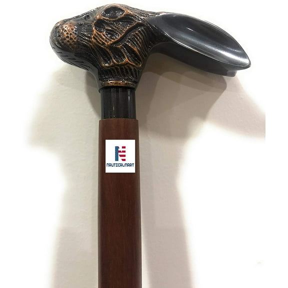 NauticalMart Rabbit Head Antique Collection Walking cane for Men/Women/Seniors/Grandparents