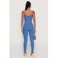thumbnail image 4 of Womens Haute Monde Denim Sweetheart Neckline Jumpsuit, 4 of 4