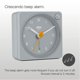 thumbnail image 3 of Reloj despertador Braun Classic Travel analógico con despertador y luz, 3 of 7